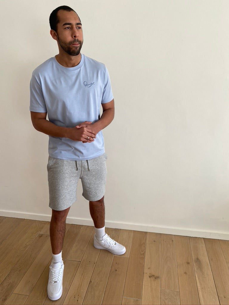 SERENE BLUE - BOX-FIT T-SHIRT - RENAIX LOGO