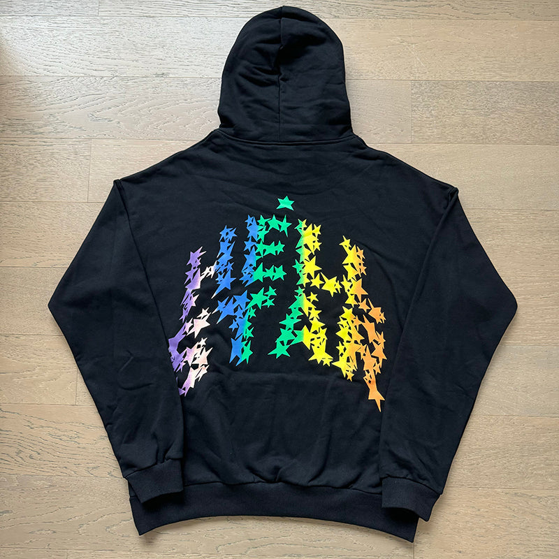 Hellstar Hoodie Wash and Do Old Casual Shorts Summer