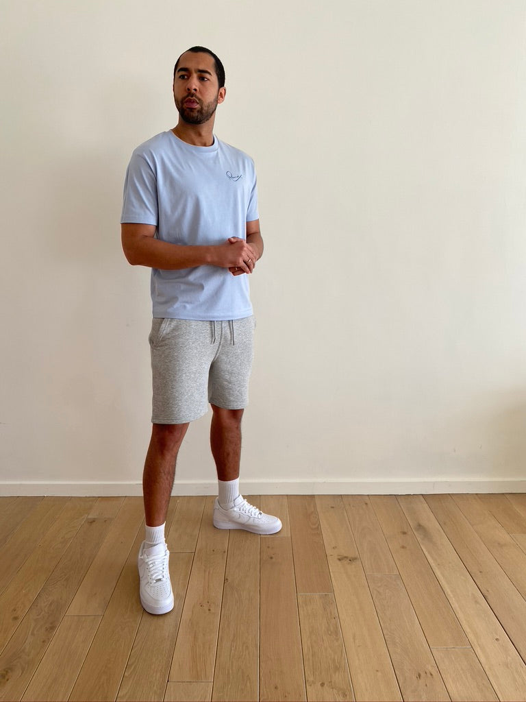 SERENE BLUE - BOX-FIT T-SHIRT - RENAIX LOGO