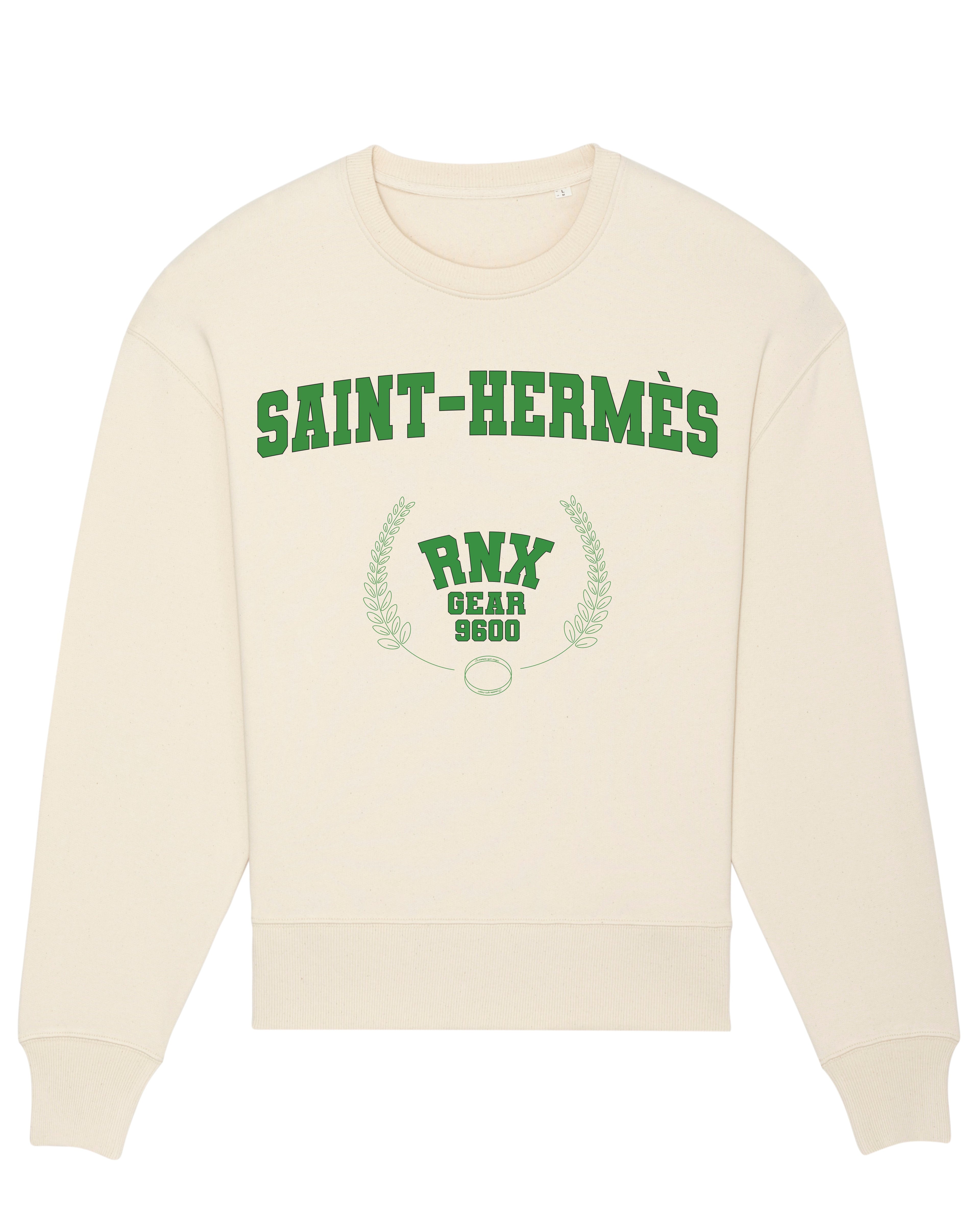 NATURAL RAW SAINT HERMES OVERSIZED SWEATER