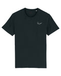 BLACK STRAIGHT FIT T-SHIRT - RENAIX LOGO