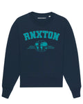 FRENCH NAVY BLUE MESH RNXTON OVERSIZED SWEATER
