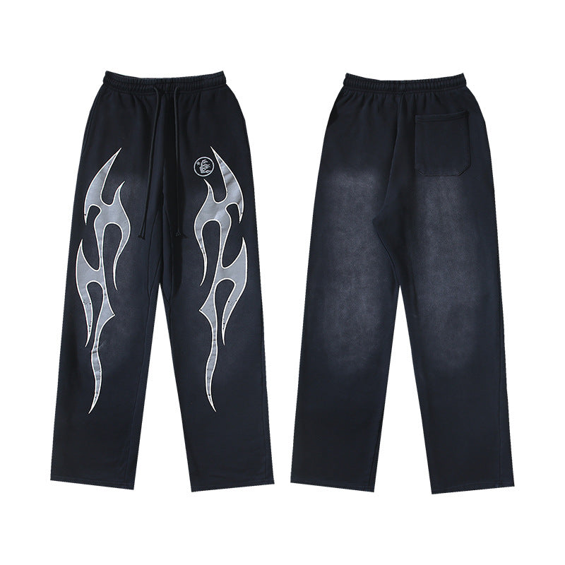Hellstar Hoodie & Pants Wash Water Make Old Hoodies Sweater Trousers