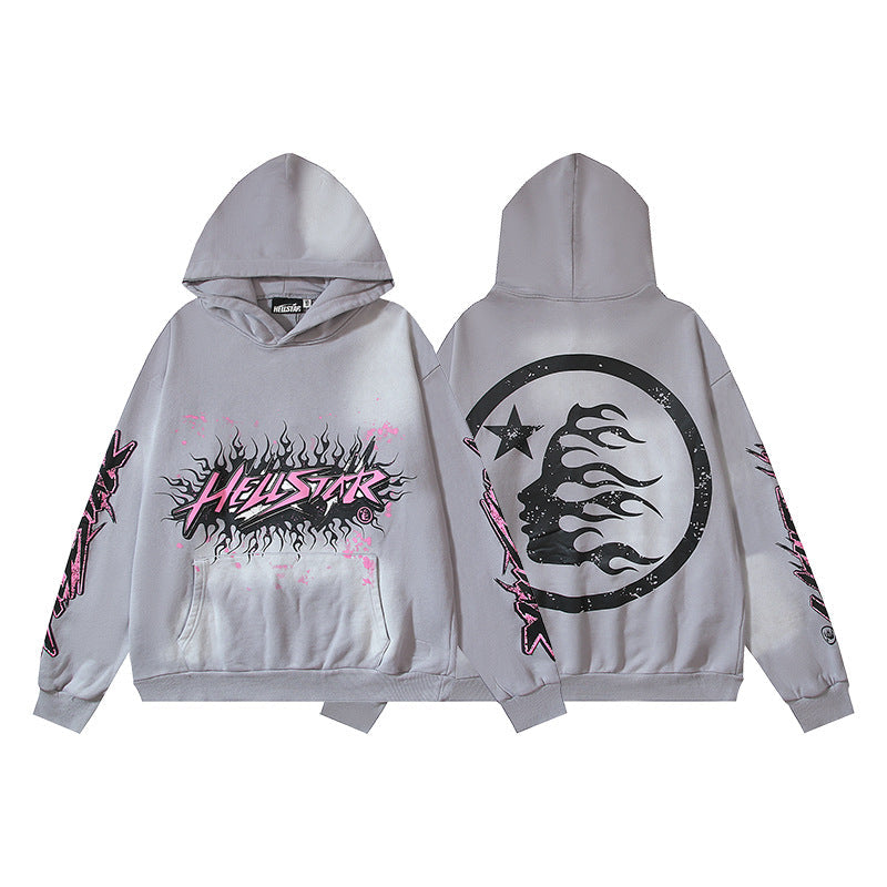 Hellstar Hoodie & Pants Wash Water Make Old Hoodies Sweater Trousers