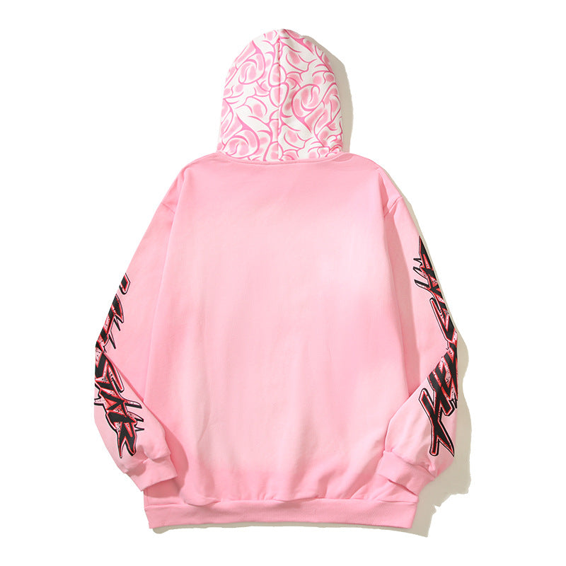 Hellstar Hoodie Hand Painted Graffiti Printing