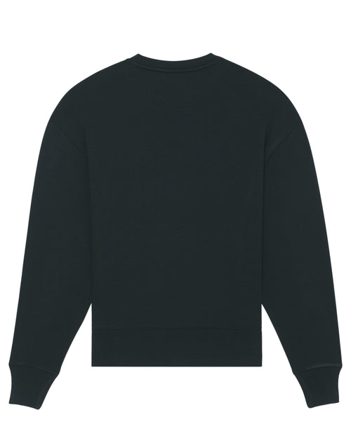 BLACK & PRINT - RELAXED CREW NECK SWEATSHIRT