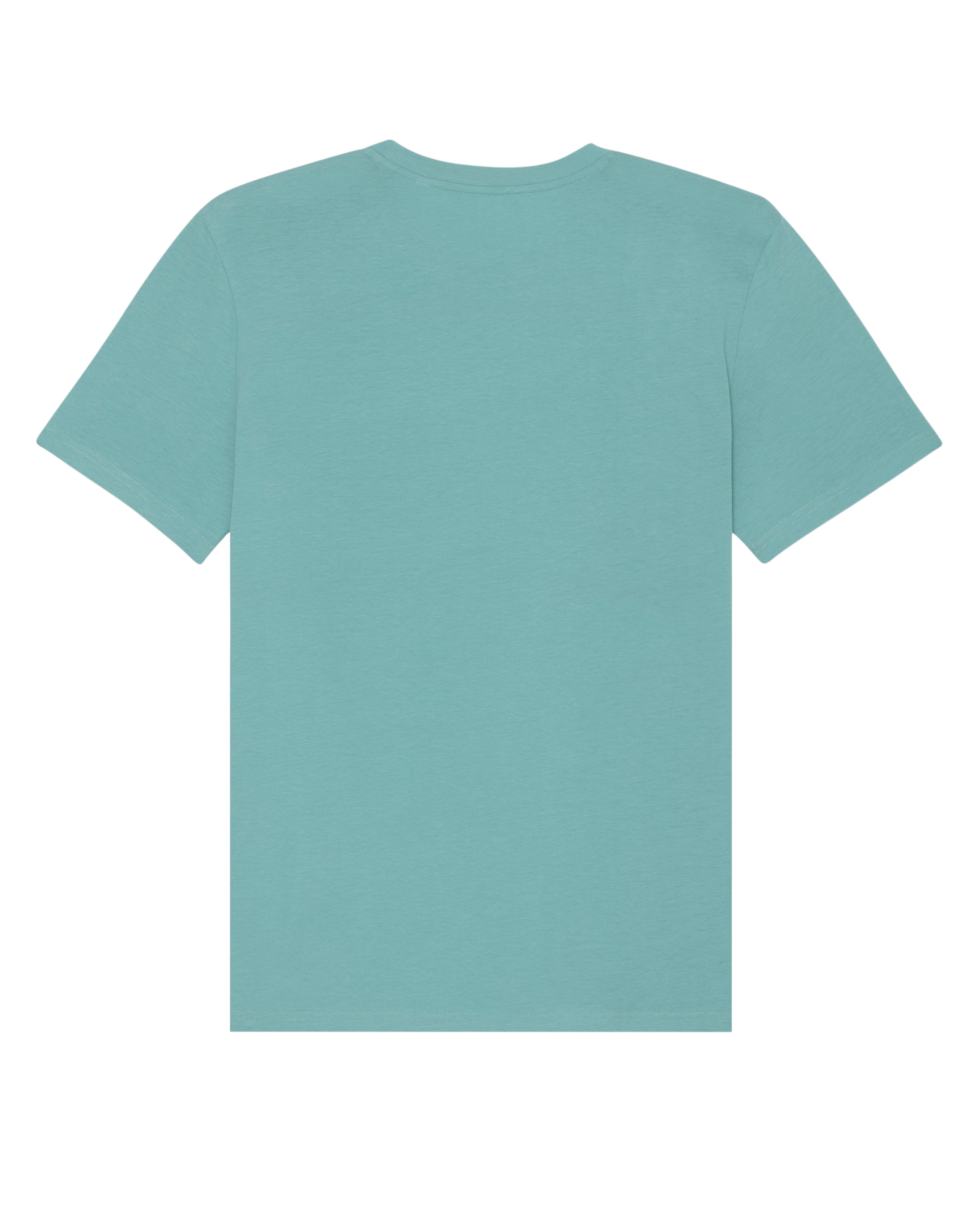 TEAL MONSTERA - STRAIGHT FIT T-SHIRT - RENAIX LOGO