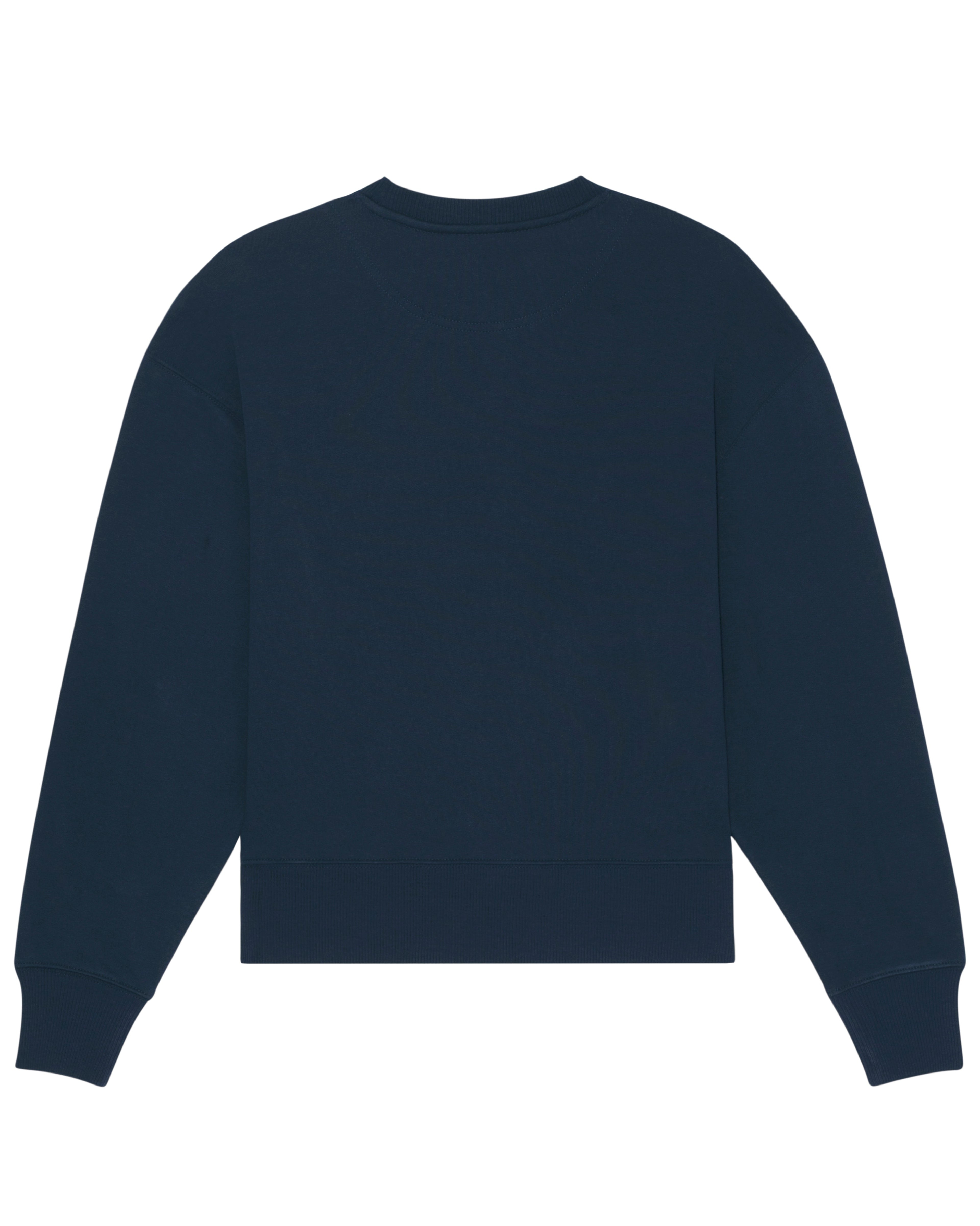 FRENCH NAVY BLUE MESH RNXTON OVERSIZED SWEATER