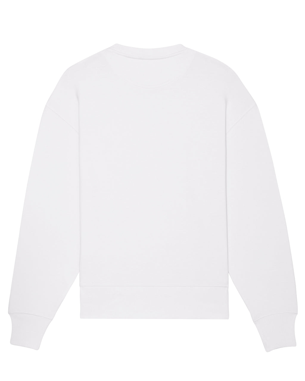 WHITE & FLASH BLUE RNXTON OVERSIZED SWEATER