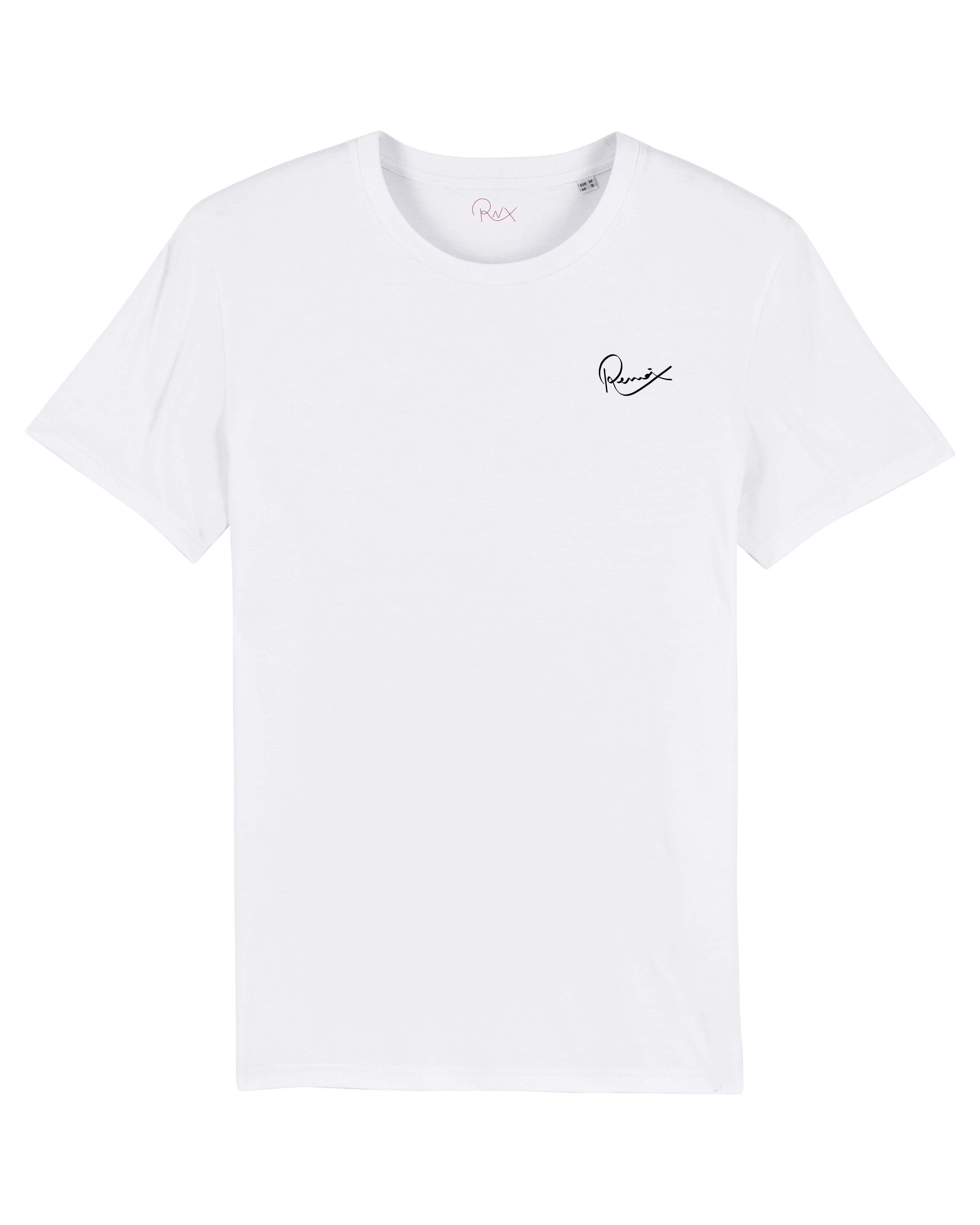 WHITE - STRAIGHT FIT T-SHIRT - RENAIX LOGO