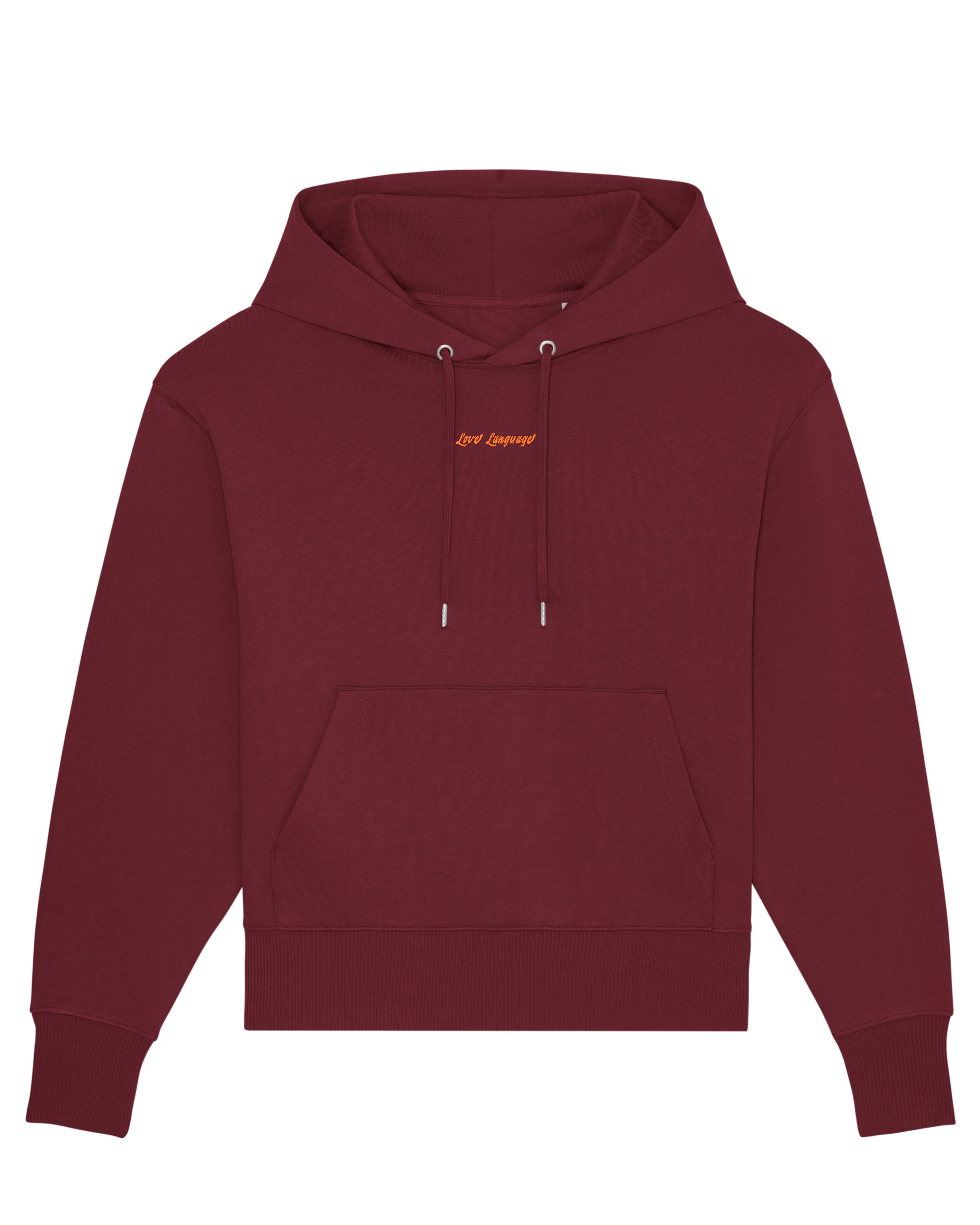 BURGUNDY - RELAXED HOODIE SWEATSHIRT