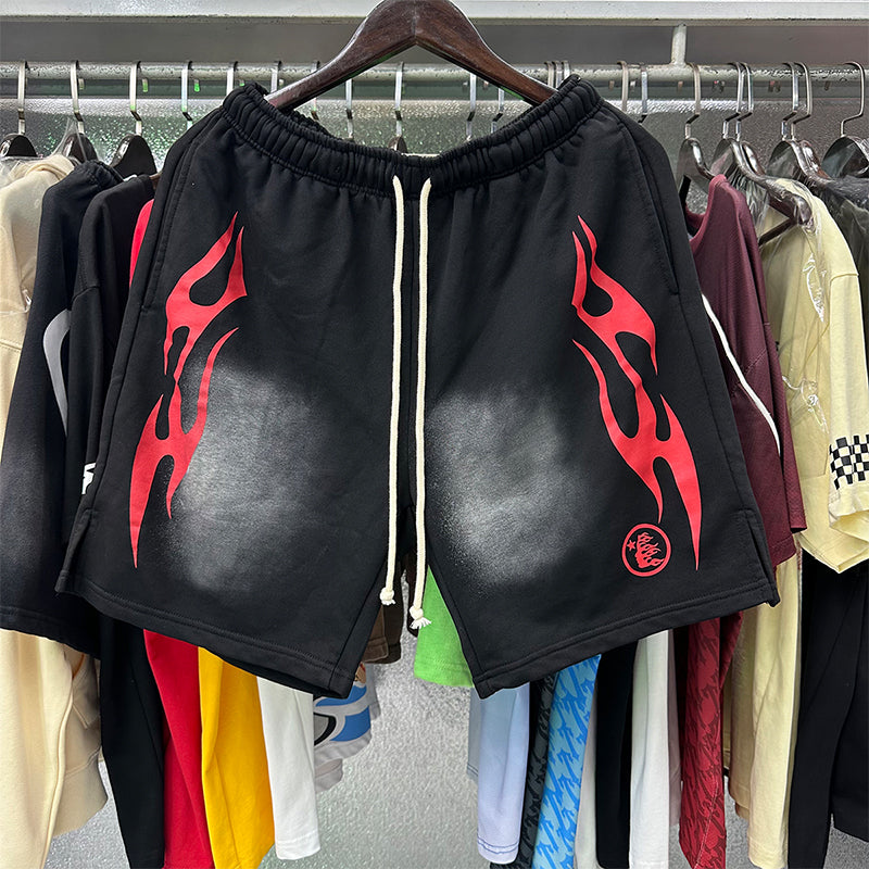 Hellstar Shorts Retro abstract print
